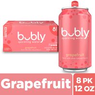 bubly Sparkling Water, Grapefruit - Pack️