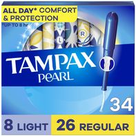 TAMPAX Pearl Tampons Multipack with Leak Guard Bra...
️