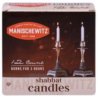 Manischewitz White Paraffin Wax Shabbat Candles️
