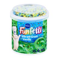 Pillsbury Funfetti Vibrant Green Vanilla Frosting,...
️