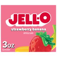 Jell-O Strawberry Banana Gelatin Dessert Mix️