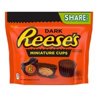 Reese's Miniatures Dark Chocolate Peanut Butter Cups, Candy Share Pack, 10.2 oz
