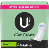 Kotex Clean & Secure Maxi Pads, Heavy Absorbency️