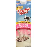 Prairie Farms Half & Half, Fat Free️
