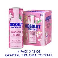 Absolut Vodka Ready to Drink Grapefruit Paloma Coc...
️