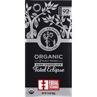 Equal Exchange Dark Chocolate, Organic, 92% Cacao, Total Eclipse