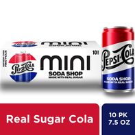Pepsi Real Sugar Soda Cola, Mini Cans️