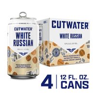 Cutwater Vodka White Russian, 4 Pack 12 Fl Oz Cans️