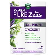 Vicks Pure Zzzs All Night Bi-Layer Melatonin Sleep...
️
