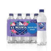 ICE MOUNTAIN Sparkling Water, Triple Berry Flavor,...
️