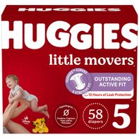 Huggies Little Movers Baby Diapers, Size 5 (27+ lb...
️
