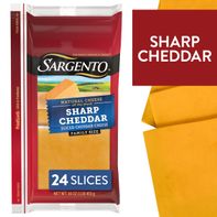 Sargento Natural Sharp Cheddar Sliced Cheese, 24 S...
️