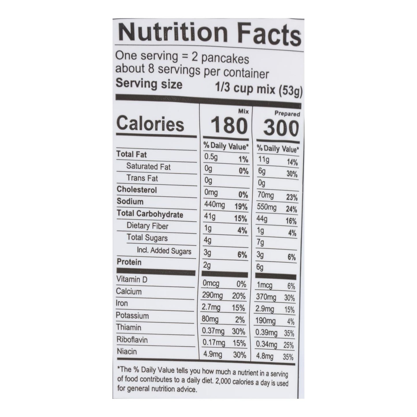 King Arthur Pancake Mix - Case Of 6 - 15 Oz.