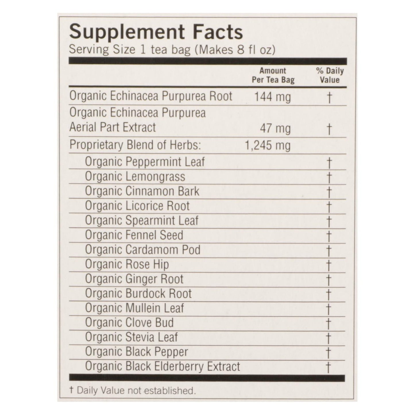 Yogi Echinacea Immune Support Tea, 16 Bags, Case of 6