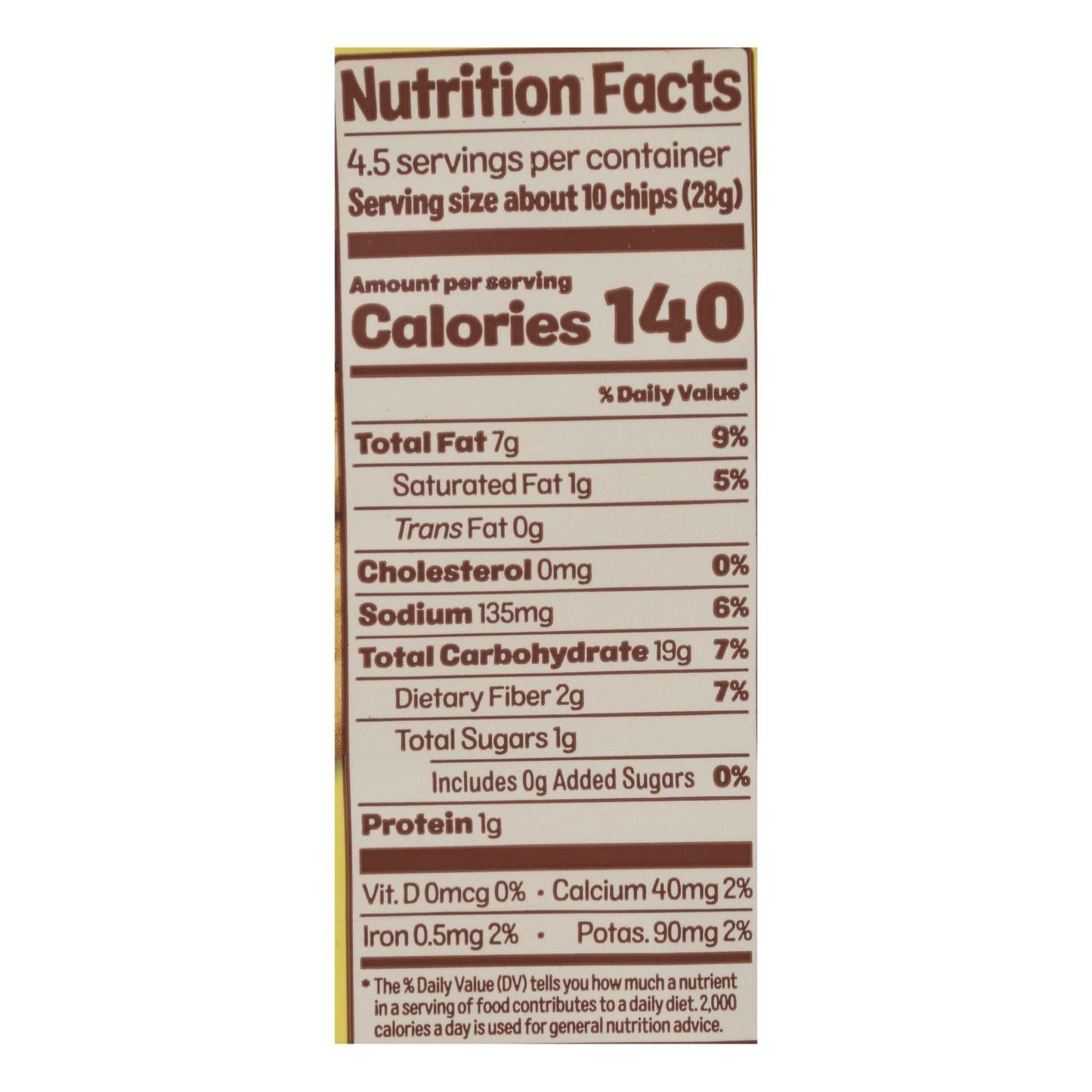 Cauliflower Tortilla Chips Sea Salt, 12-Pack (4.5 oz each)
