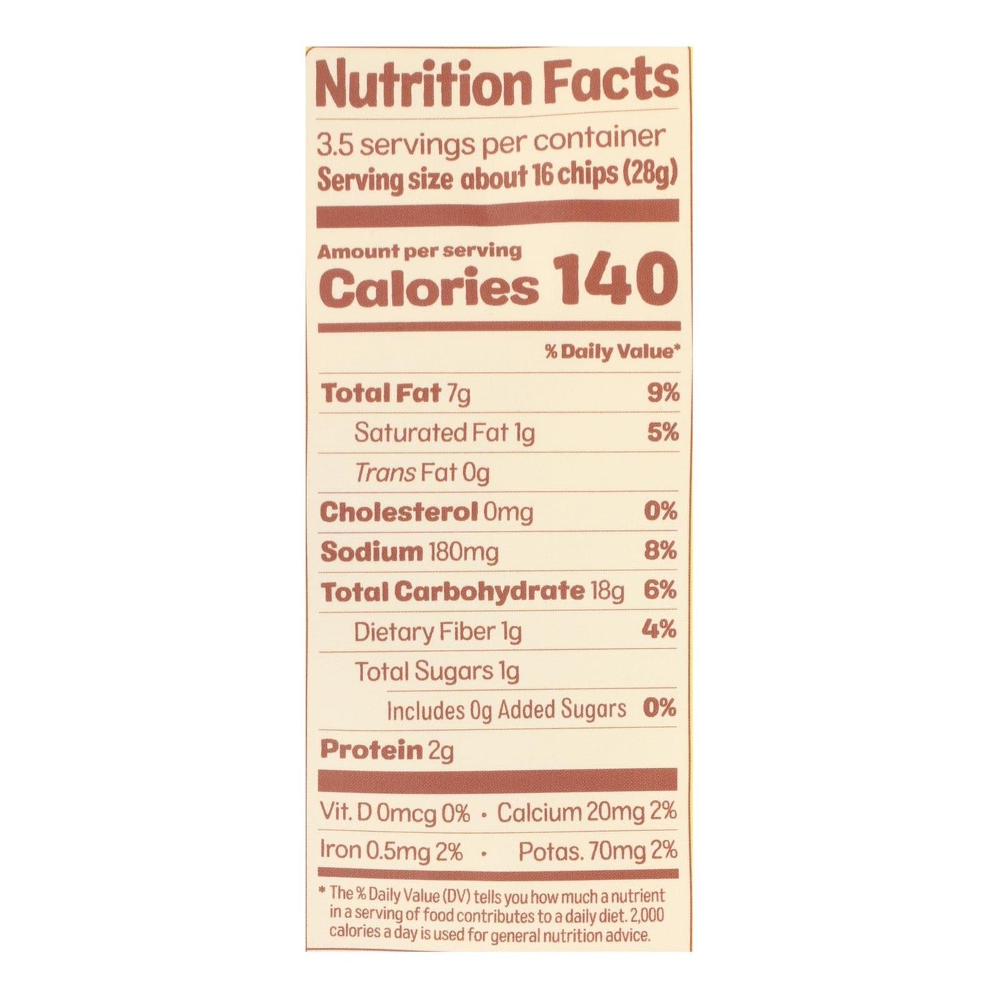 Cauliflower Chips Sea Salt - 12 Pack (3.5 Oz Each)