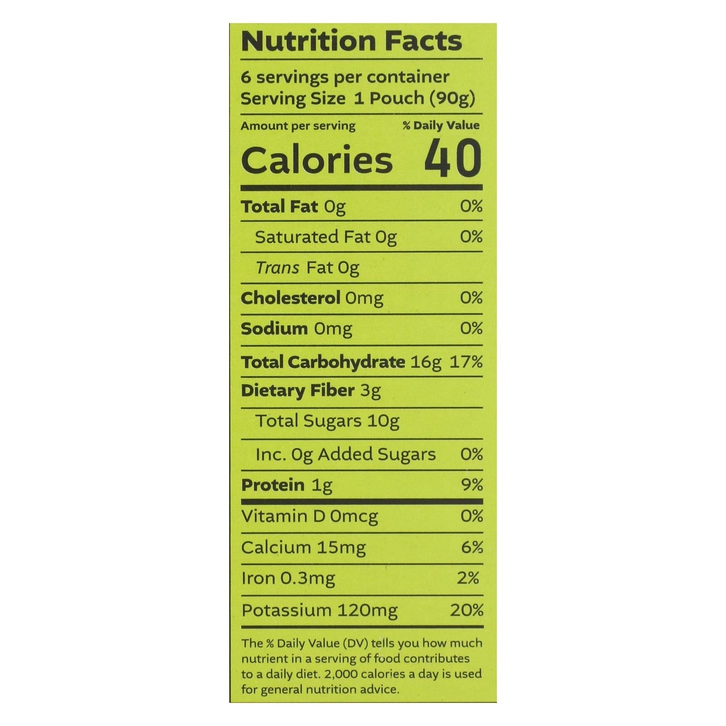 White Leaf Organic Baby Food Pear Banana Kiwi - 6 Pack