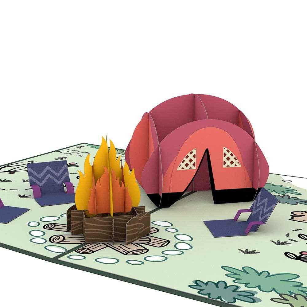 Happy Trails Camping Trip 5''x7'' Card, Pop-Up Cards