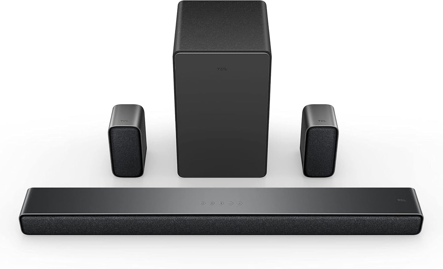 5.1Ch Sound Bar with Wireless Subwoofer (Q6510, 2023 - Model), Dolby Audio, DTS Virtual:X, 430W, Built-In Center Channel Speaker, 2 Rear Surround Sound Speakers, Wall Mount / HDMI Cable Included