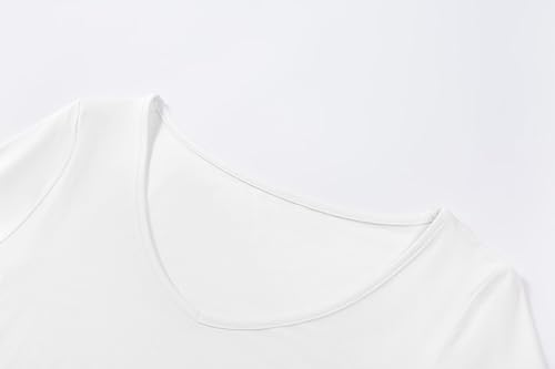 Long Sleeve Underscrub Baselayer Shirts for Women V Neck Casual Tops