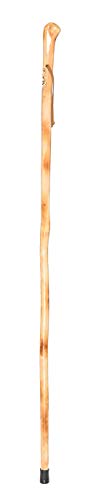 FOREST PILOT Root Head Wooden Walking Stick with Old Man Face Carving(Nature Color, 55 Inches, 1 Piece