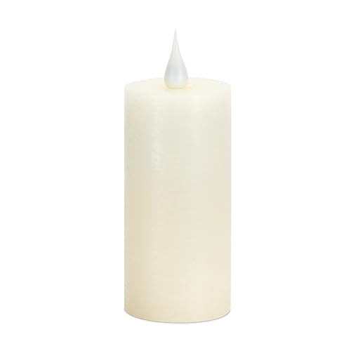 Melrose Wax Plastic Led Candle, 1.75D X 4H, Wax Flameless Candles, White Flickering Glow Led Candles, Battery Operated