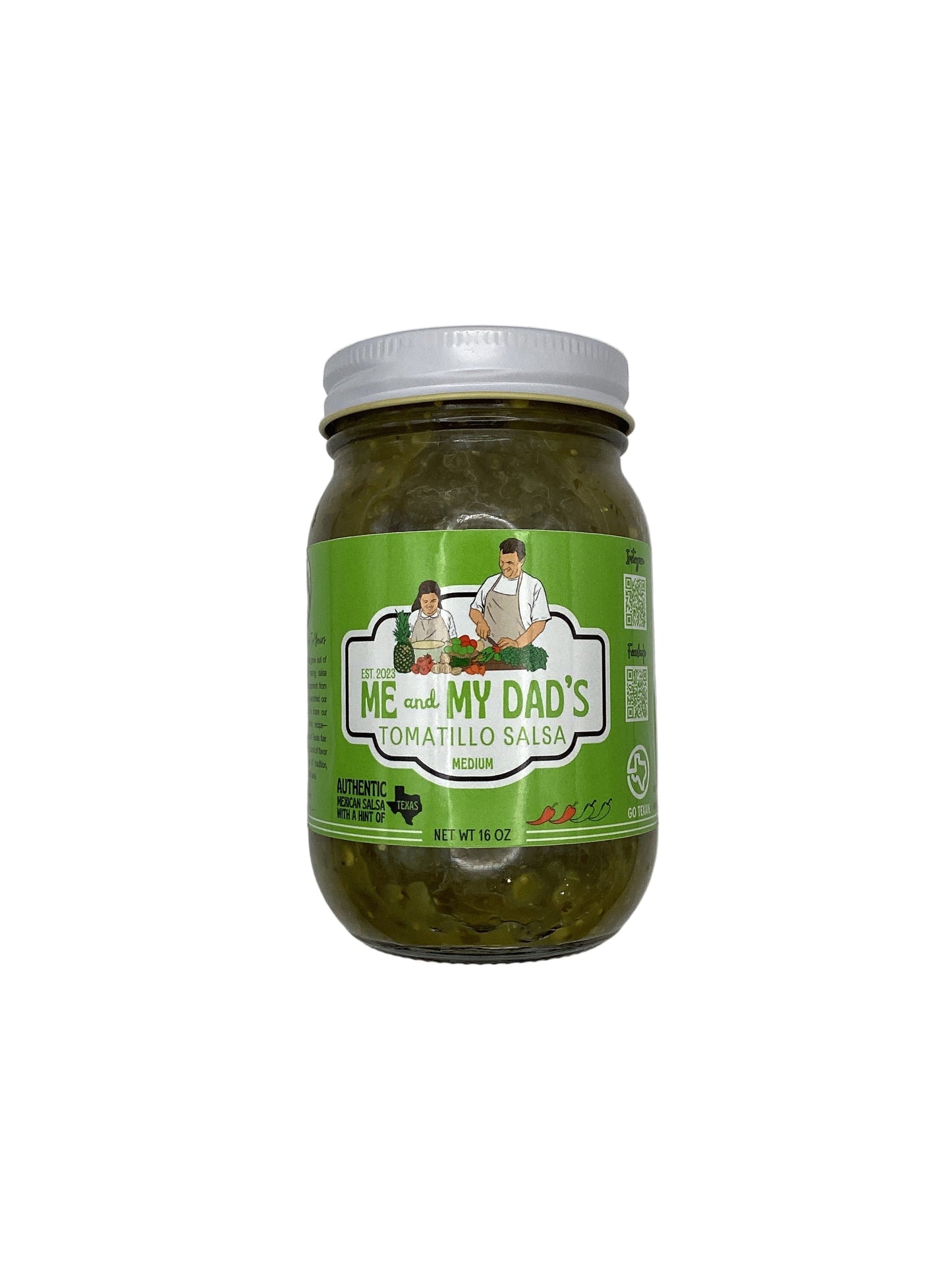 Me and My Dad’s Medium Tomatillo Salsa 16oz