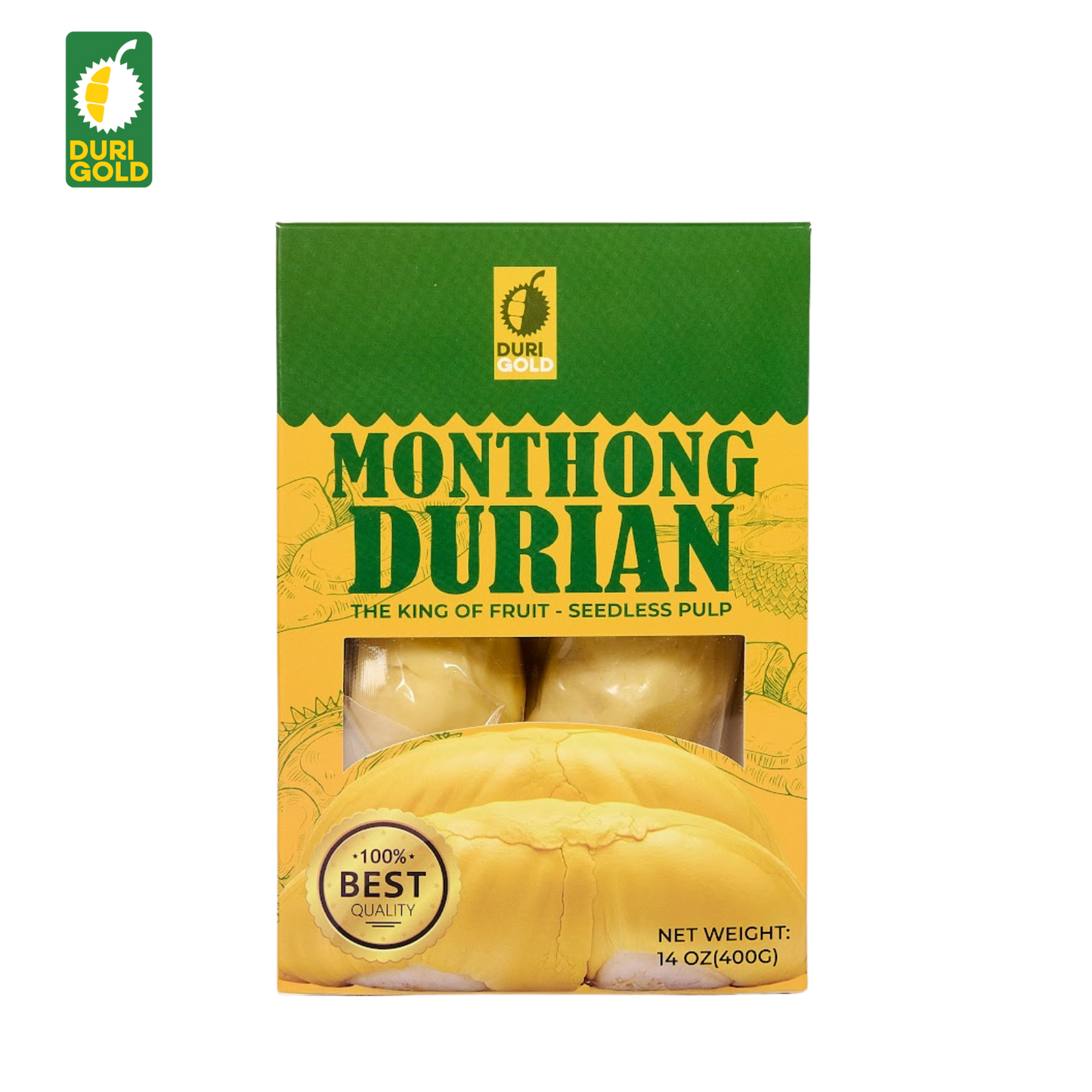 PREMIUM MONTHONG DURIAN SEEDLESS PULP 14.1oz