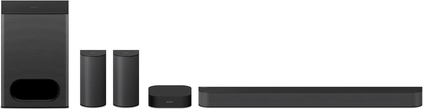 BRAVIA Theater System 6, 5.1Ch Home Theater System Sound Bar with Subwoofer and Rear Speakers, Surround Sound by Dolby Atmos/Dts:X Compatible HT-S60