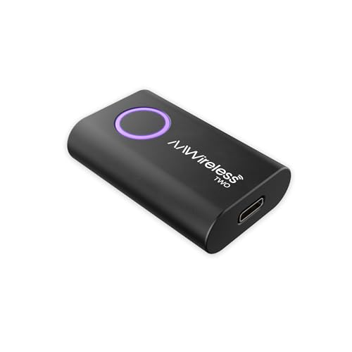 AAWireless Two - Android Auto Wireless Adapter - Convert Factory Wired Android Auto to Wireless - Multifunctional Button -...