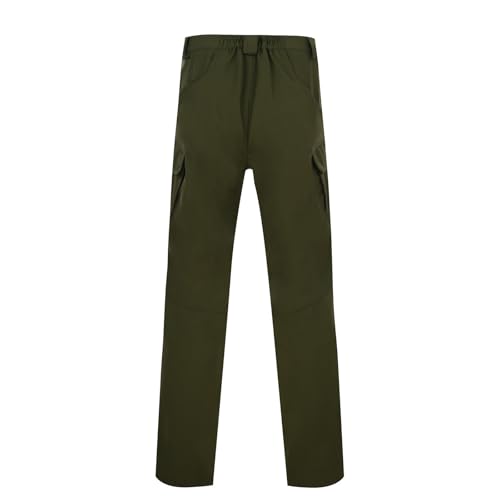 Men's Tactical Cargo Pants Hiking Casual Straight Leg Water Resistant Pants Quick Drying Stretch Outdoor Lightweight Trousers