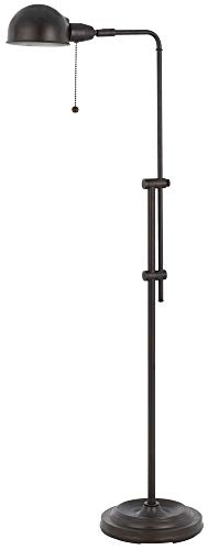 Cal 60W Croby Pharmacy Floor Lamp - Orange Metal, 21X10X58, Model Bo-2441Fl-Ru