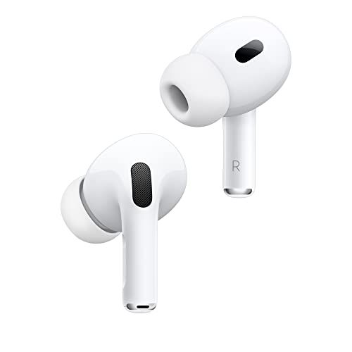 Apple AirPods Pro 2 Wireless Earbuds, Active Noise Cancellation, Hearing Aid Feature, Bluetooth Headphones, Transparency, ...