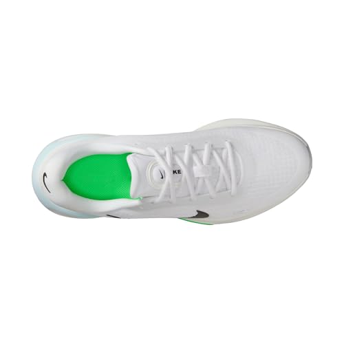 Nike Men's Journey Run Road Running Shoes, White/Black-Green Strike-Glacier Blue, 13
