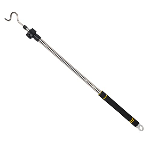 Greeily Clothes Hanger Reaching Hook Telescopic Adjustment clothes hook pole Light and can Extend from 37" to 65" with 4.7...