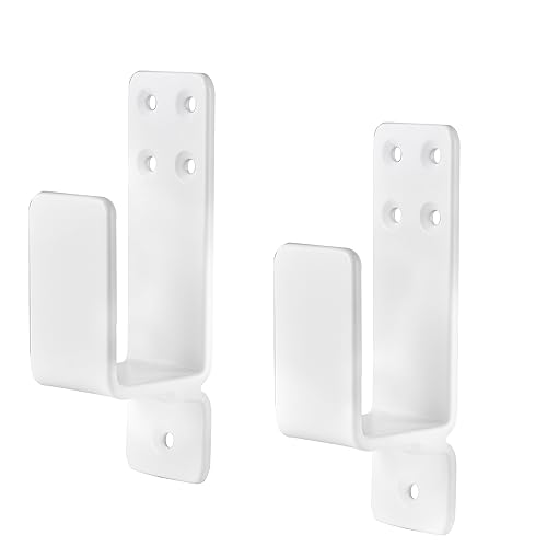 Door Barricade Brackets,AINAFIX 2 Pack Drop Open Bar Holder for Home Security, 2x4 Bar Brackets Prevent Unauthorized Entr...
