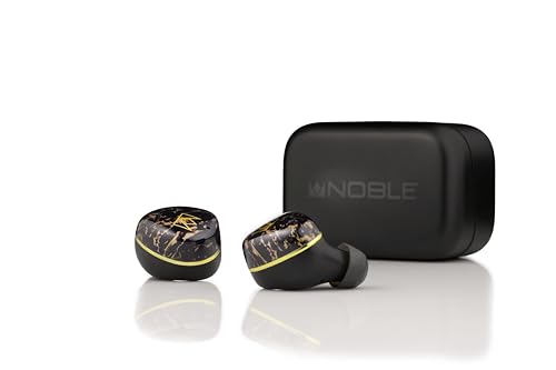 Noble Audio FoKus Rex5 True Wireless Stereo Bluetooth in-Ear Headphones with Microphone, Sound Personalization (Black)