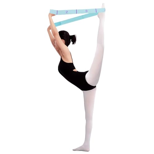 Xensamy 11 Loops Stretch band - Yoga, Pilates, Ballet, and Physical Therapy Stretching strap for Flexibility, Leg Stretchi...