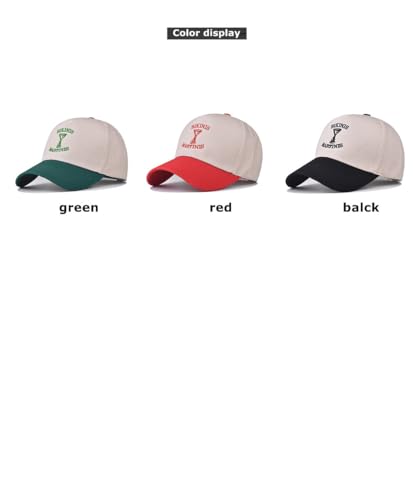 Bikinis Martinis Embroidered Logo Color-Blocked Cotton Outdoor Baseball Cap