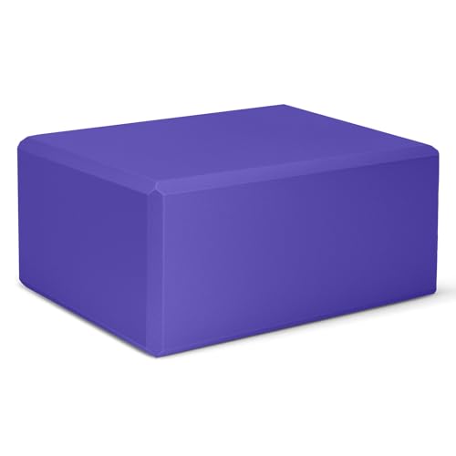 1 Pack Large Yoga Block 9x6x4 Inches, Sturdy Yoga Foam Blocks, High Density & Non Slip Surface for Yoga, Pilates & Stretch...
