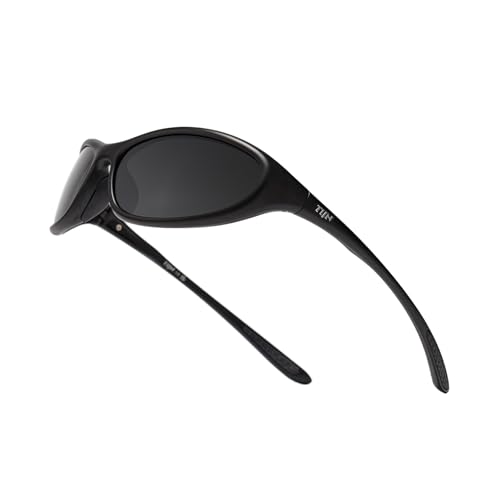 TIJN Sports Sunglasses for Men Women UV400 Wraparound Cycling Running Golf Motorcycle Glasses, Large Outdoor Shades, Vanta