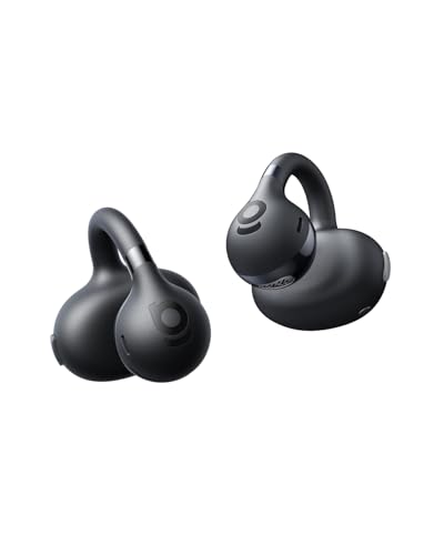 Baseus Bass BC1 Open Ear Earbuds Clip-On Headphones, Open-Ring Comfort with Tri-Curve Snug Clip, Powerful Sound with Super...