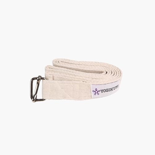 Yoga Strap - Adjustable D-Ring Buckle Yoga Belt for Pilates, Gym Workouts, and Physical Therapy | Improves Sitting Posture...