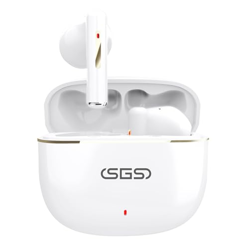 SIMIFLY Wireless Earbuds with ENC Call Noise Reduction, True Wireless Bluetooth 5.3, in-Ear Headphones with Charging Case,...