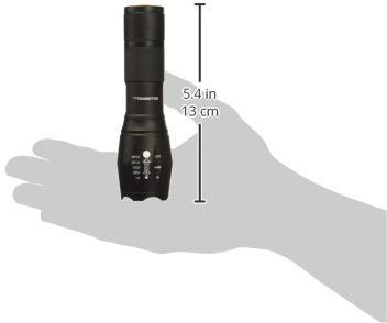 Bell+Howell Taclight Bright Led Flashlight Tactical Flashlights Zoom Function 5 Modes 100 000 Hour Bulb Water Resistant Durable Mini Flashlight 5.4  X 1.6  Battery Powered 3X Aaa