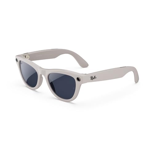 Ray-Ban Meta (Gen 1), Skyler, Shiny Chalky Grey | Smart AI Glasses for Men, Women — 12 MP Camera, Open-Ear Speakers, Video...