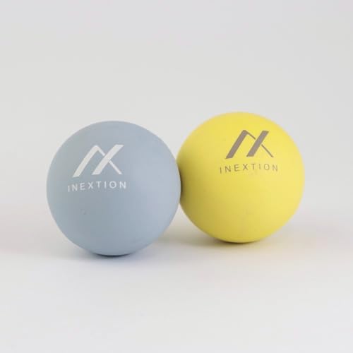 INEXTION - Therapy Massage Balls (2-Pack), High-Density Fascia Balls for Targeted Muscle Relaxation & Daily Recovery - 50D...