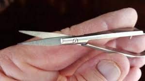 Professional Eye Brow -Micro Scissors 4.5 Straight Castroviejo stitch cutting embroidery spring action extra sharp for ENT-EYE-S