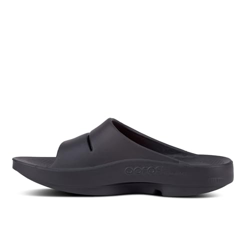 OOFOS OOahh Recovery Slide, Black - Women’s Size 13, Men’s Size 11
