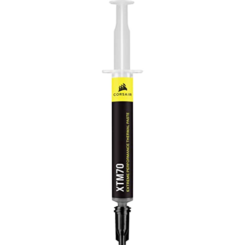 Corsair XTM70 Extreme Performance Thermal Paste, 3g for Intel & AMD Processors up to 250W+ TDP - Low Viscosity, Easy Appli...